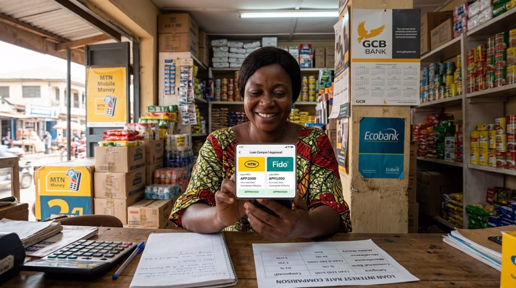 Learn how to get a small business loan in Ghana in 2026. Compare bank interest rates, mobile money loans, and required documents.