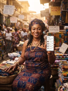AsusuX Susu Circles app showing rotating savings group in Ghana
